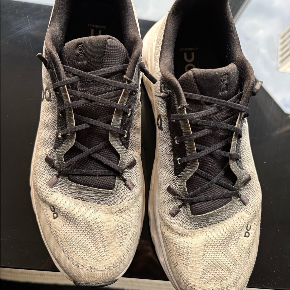 On Running Women's Black and White Athletic Shoes